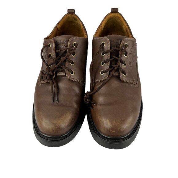 Timberland Men's Classic Waterproof Brown Leather Oxford  Size 11.5 - Picture 2 of 16
